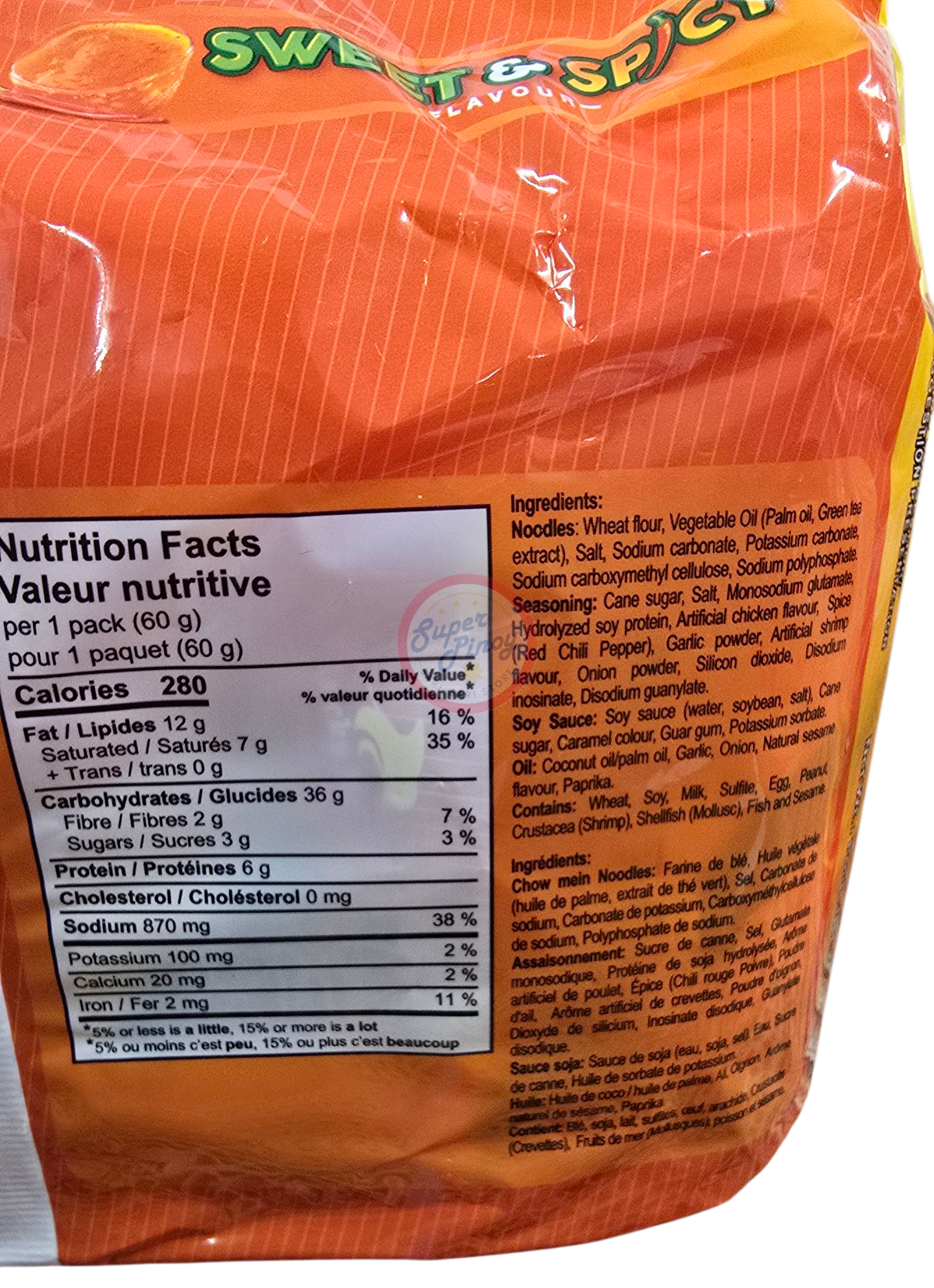 Lucky Me Pancit Canton Sweet & Spicy (360g)